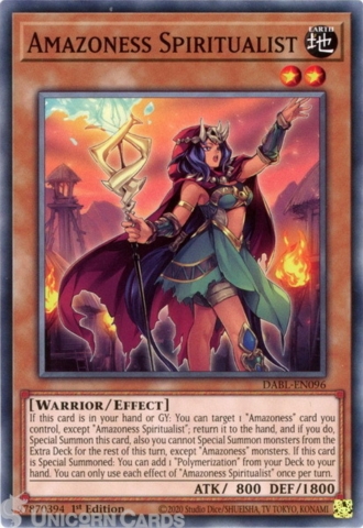 Amazoness Spiritualist - DABL-EN096 - Common 1st Edition