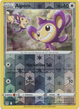 Aipom - 144/196 - Common Reverse Holo