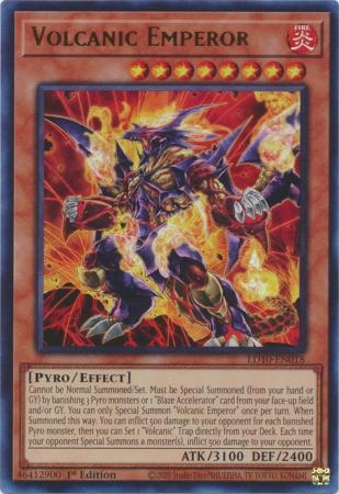 Volcanic Emperor - LD10-EN018 - Ultra Rare 1st Edition