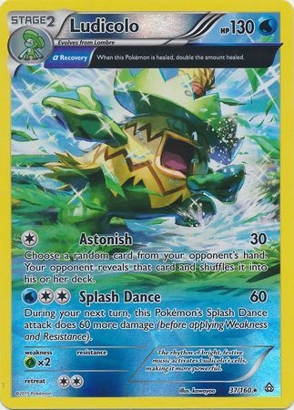 Ludicolo - 37/160 - Rare - Reverse Holo