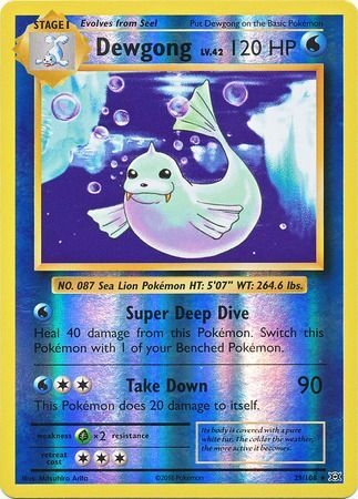 Dewgong - 29/108 - Rare Reverse Holo