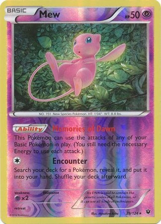 Mew - 29/124 - Holo Rare Reverse Holo