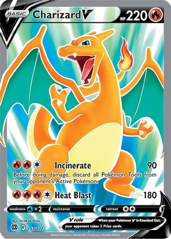 Charizard V - 153/172 - Full Art Ultra Rare