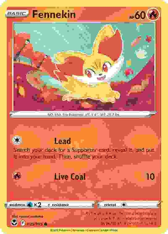 Fennekin - 025/195 - Common Reverse Holo