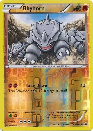 Rhyhorn - 49/83 - Common Reverse Holo