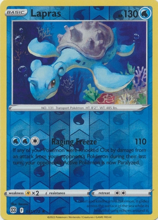 Lapras - 31/172 - Rare Reverse Holo