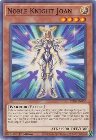 Noble Knight Joan - LED8-EN030 - Common 1st Edition