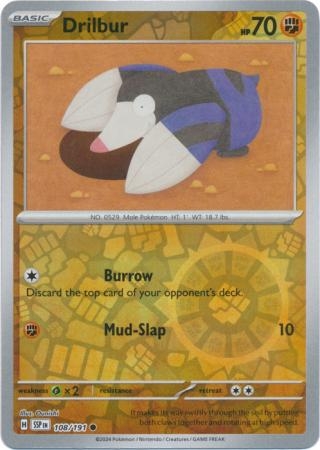 Drilbur - 108/191 - Common Reverse Holo