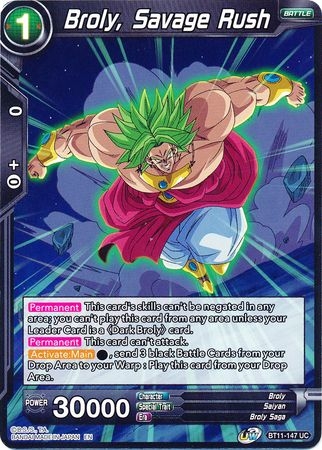 Broly, Savage Rush - BT11-147 - Uncommon