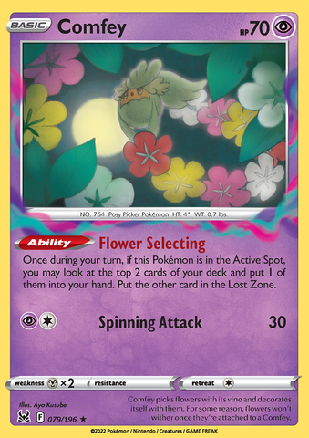 Comfey - 079/196 - Rare Reverse Holo
