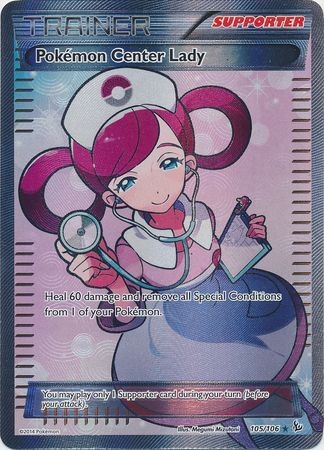 Pokemon Center Lady - 105/106 - Full Art Ultra Rare