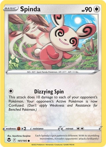 Spinda - 141/195 - Common Reverse Holo
