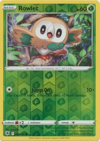 Rowlet - 019/189 - Common Reverse Holo