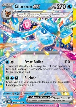 Glaceon ex - 026/131 - Ultra Rare