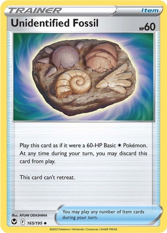 Unidentified Fossil - 165/195 - Uncommon Reverse Holo