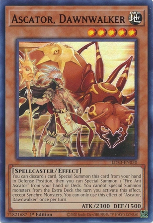 Ascator, Dawnwalker (Red) - LDS3-EN050 - Ultra Rare 1st Edition