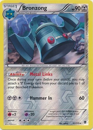 Bronzong - 61/119 - Rare Reverse Holo