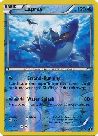 Lapras - 28/122 - Uncommon Reverse Holo