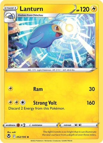 Lanturn - 052/195 - Uncommon Reverse Holo