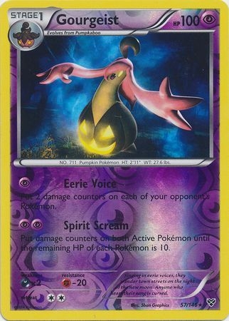 Gourgeist - 57/146 - Holo Rare Reverse Holo