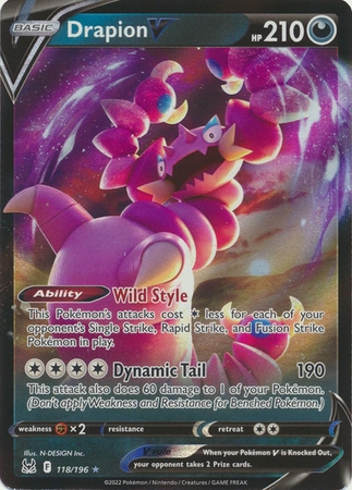 Drapion V - 118/196 - Ultra Rare