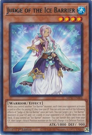 Judge of the Ice Barrier - MP22-EN066 - Rare 1st Edition