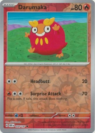 Darumaka - 034/197 - Common Reverse Holo