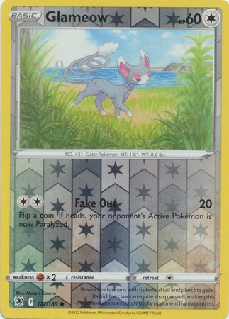 Glameow - 127/189 - Common Reverse Holo
