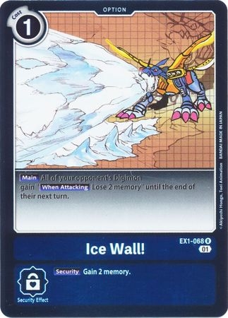 Ice Wall! - EX1-068 - Rare