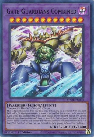 Gate Guardians Combined - MAZE-EN003 - Super Rare 1st Edition