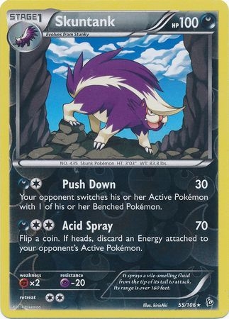Skuntank - 55/106 - Rare Reverse Holo