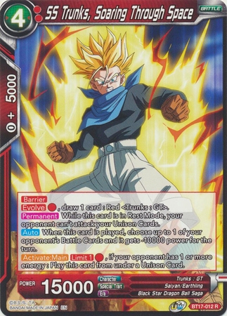 SS Trunks, Soaring Through Space - BT17-012 - Rare