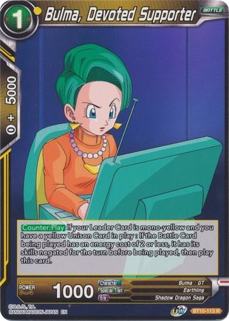 Bulma, Devoted Supporter - BT10-113 - Rare