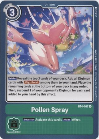 Pollen Spray - BT4-107 - Rare