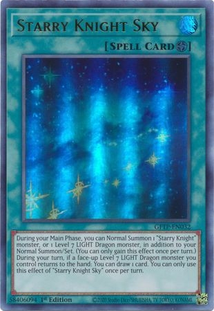 Starry Knight Sky - GFTP-EN032 - Ultra Rare 1st Edition