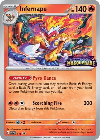 Infernape - SVP116 - Prerelease Promo