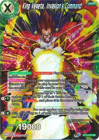 King Vegeta, Invasion's Command - BT15-063 - Super Rare