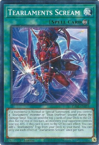 Tearlaments Scream - DABL-EN058 - Common 1st Edition