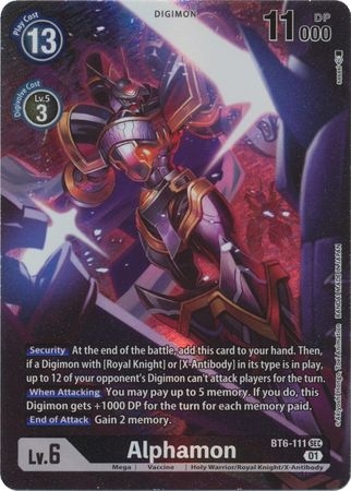 Alphamon (Alternate Art) - BT6-111 - Secret Rare