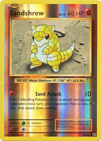 Sandshrew - 54/108 - Common Reverse Holo