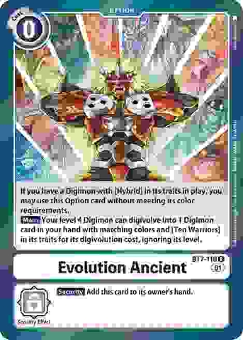 Evolution Ancient - BT7-110 R - Rare