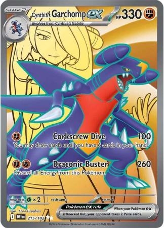 Cynthia's Garchomp ex - 215/182 - Ultra Rare