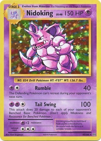 Nidoking - 45/108 - Holo Rare