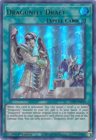 Dragunity Draft - GFTP-EN039 - Ultra Rare 1st Edition