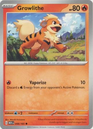 Growlithe - 058/165 - Common