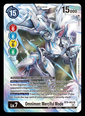 Omnimon: Merciful Mode (Alternate Art) - BT9-083 SR - Super Rare