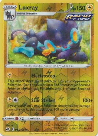 Luxray - 043/159 - Rare Reverse Holo