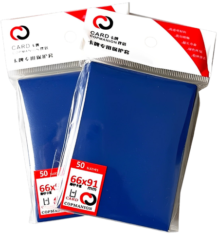 Bọc Bài / Card Sleeve màu BLUE ( kích thước 66 x 91 mm ) x50 cái