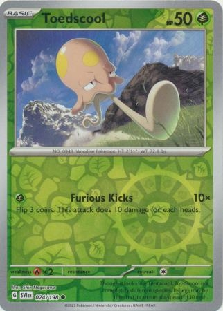 Toedscool - 024/198 - Common Reverse Holo