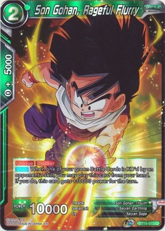 Son Gohan, Rageful Flurry - BT15-072 - Common Foil